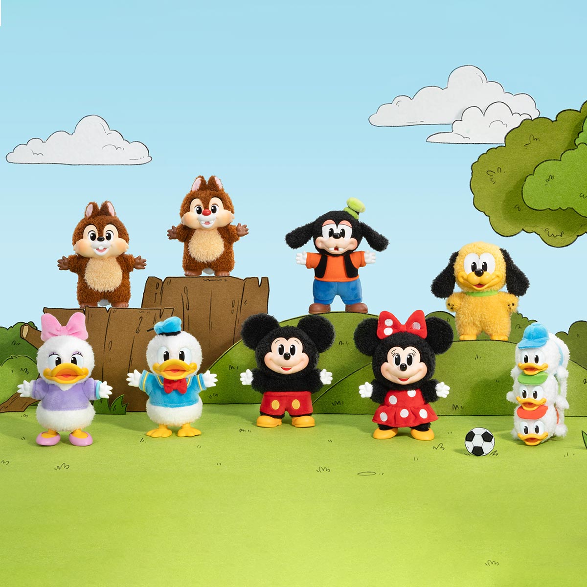 POP MART Mickey Family Cute Together Keychain Series Figures Blind Box Whole Set - Image 2