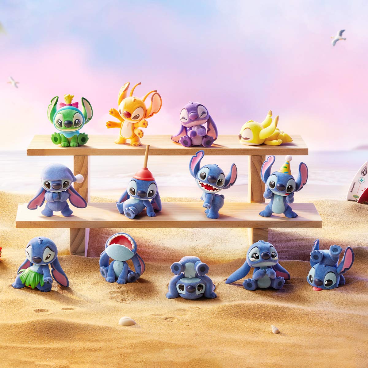 POP MART Disney Stitch Little Emotions Series Figures Blind Box Whole Set - Image 2