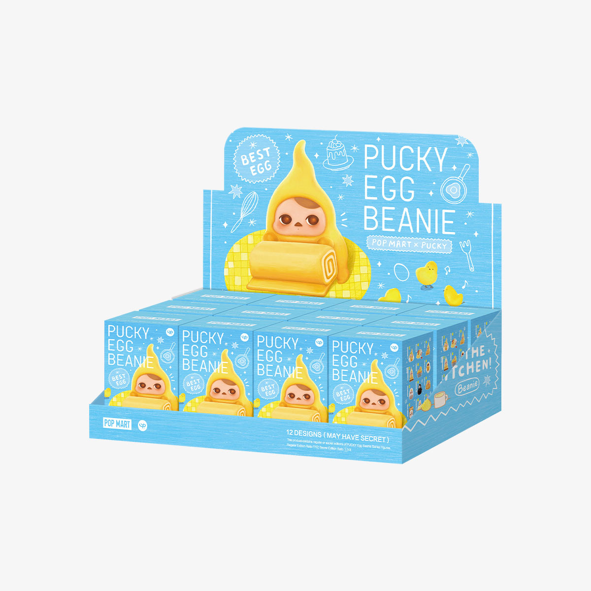POP MART PUCKY Egg Beanie Series Figures Blind Box Whole Set